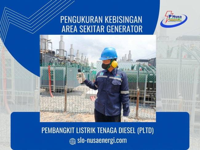 PENGUKURAN KEBISINGAN AREA SEKITAR GENERATOR PADA PLTD
