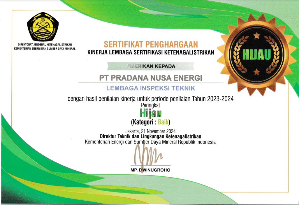 Sertifikat Penghargaan